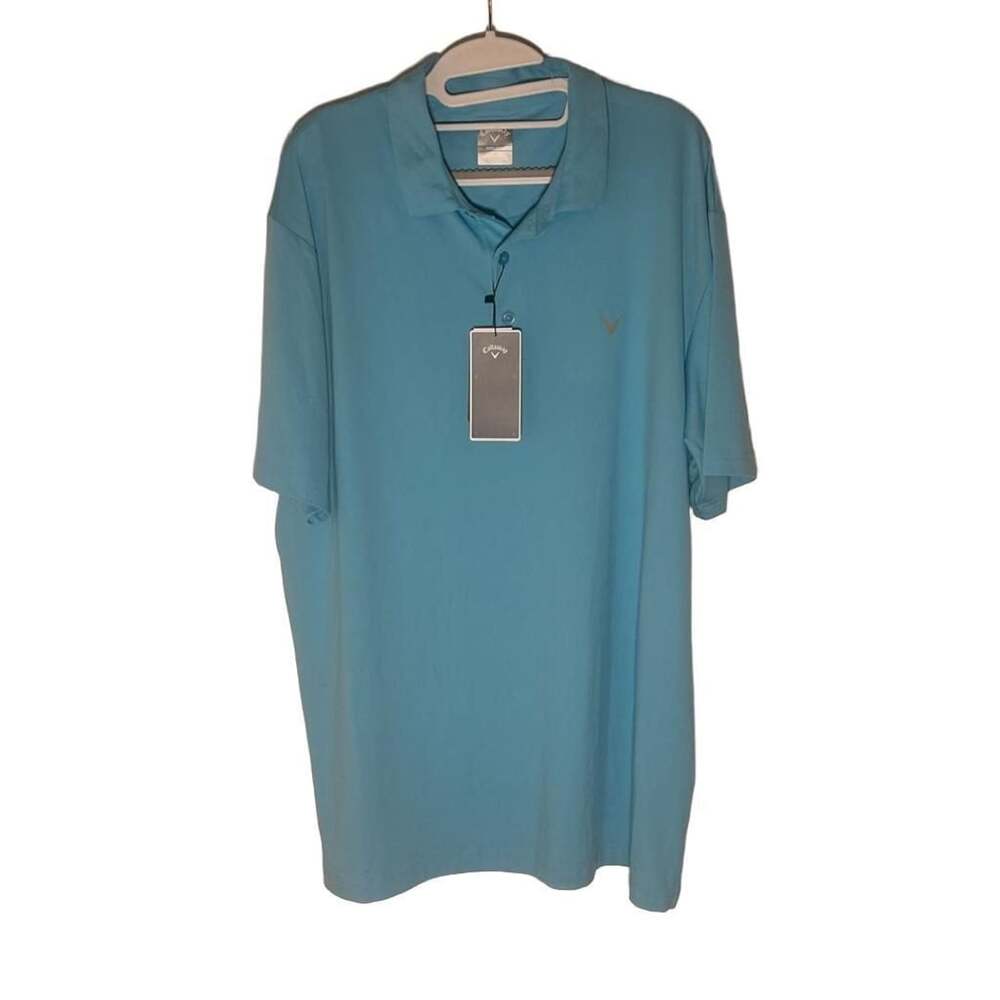 Callaway Opti-Dri Men's Blue Grotto Golf Polo Shirt XL New with Tags